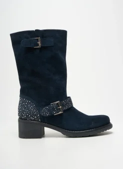 Bottes Janet Sport Bleu Talon De 4 À 6cm