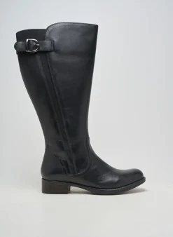 Bottes Jj Footwear Noir Talon Plat Jusqu'à 3cm