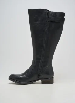 Bottes Jj Footwear Noir Talon Plat Jusqu'à 3cm