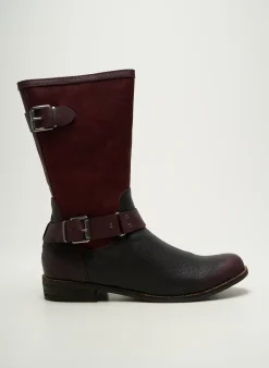 Bottes Madison Violet Talon Plat Jusqu'à 3cm