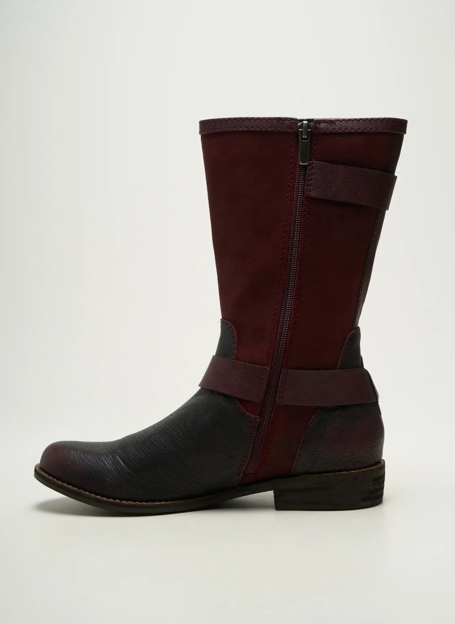 Bottes Madison Violet Talon Plat Jusqu'à 3cm