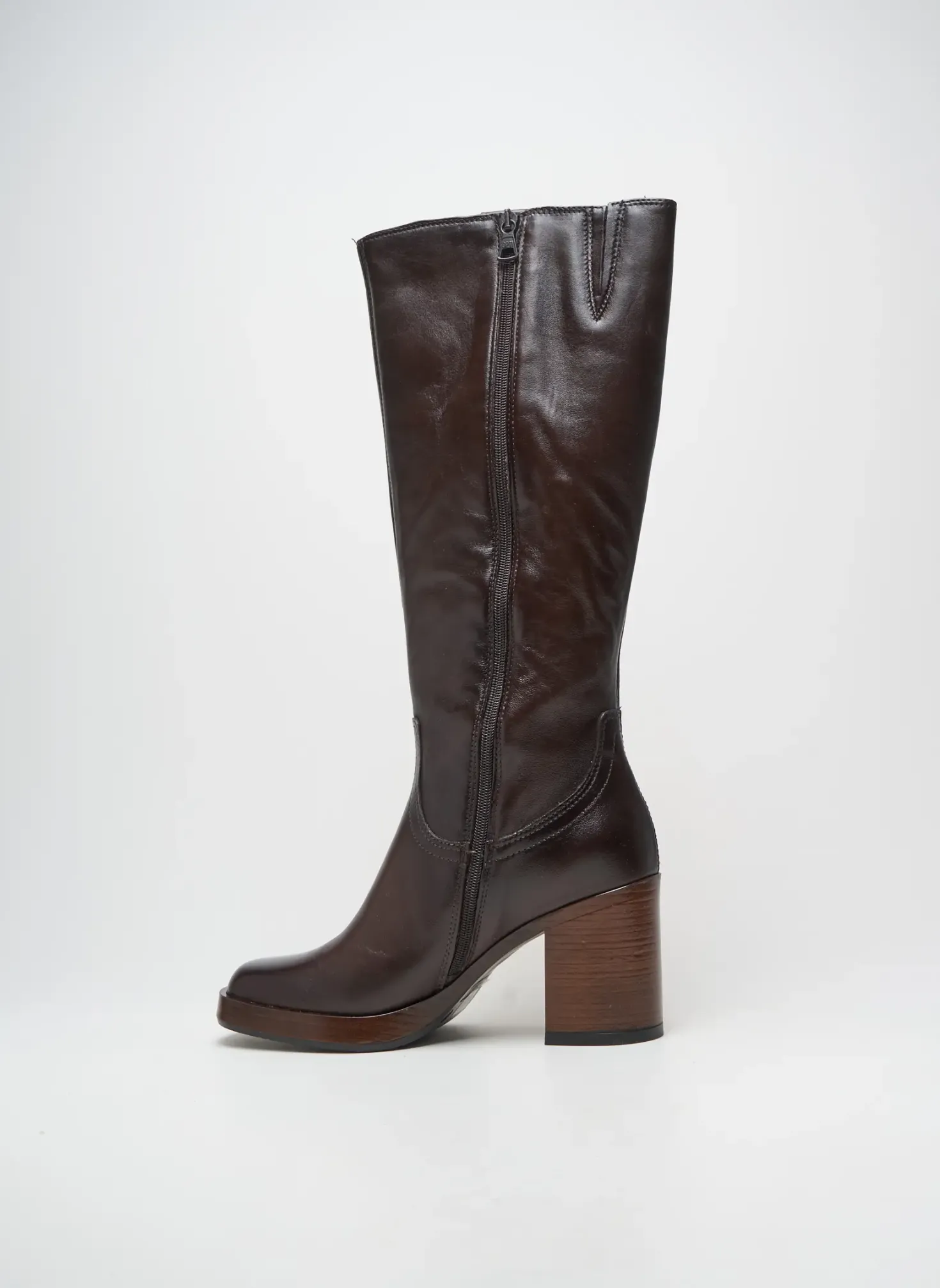 Bottes Mjus Marron Talon De 7 À 9cm