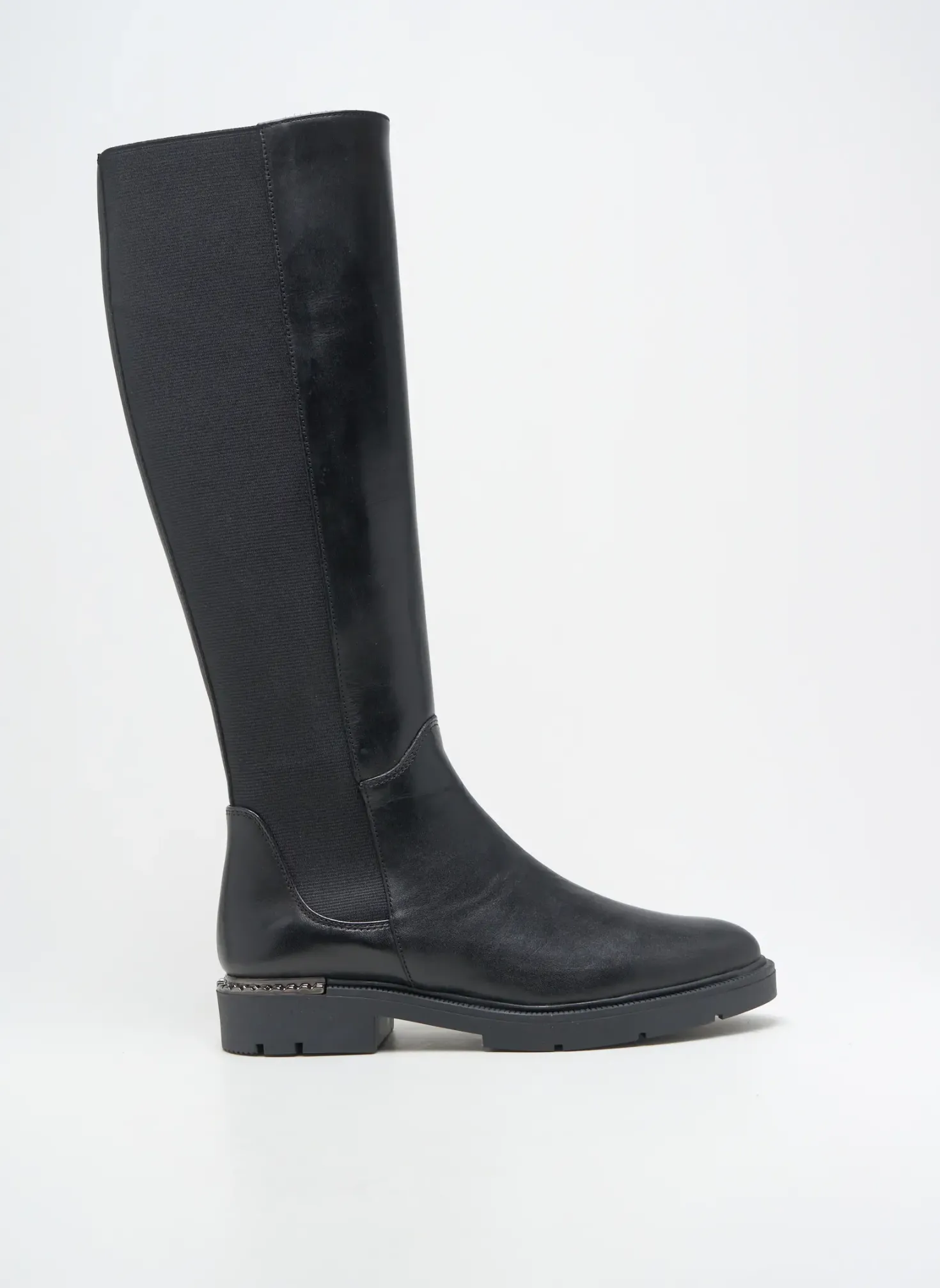 Bottes Myma Noir Talon Plat Jusqu'à 3cm