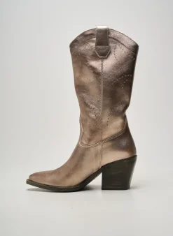 Bottes Nero Giardini Or Talon De 7 À 9cm