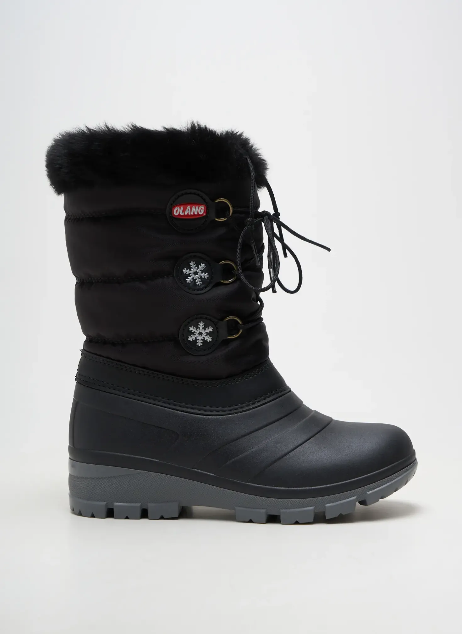 Bottes Olang Noir Talon Plat Jusqu'à 3cm