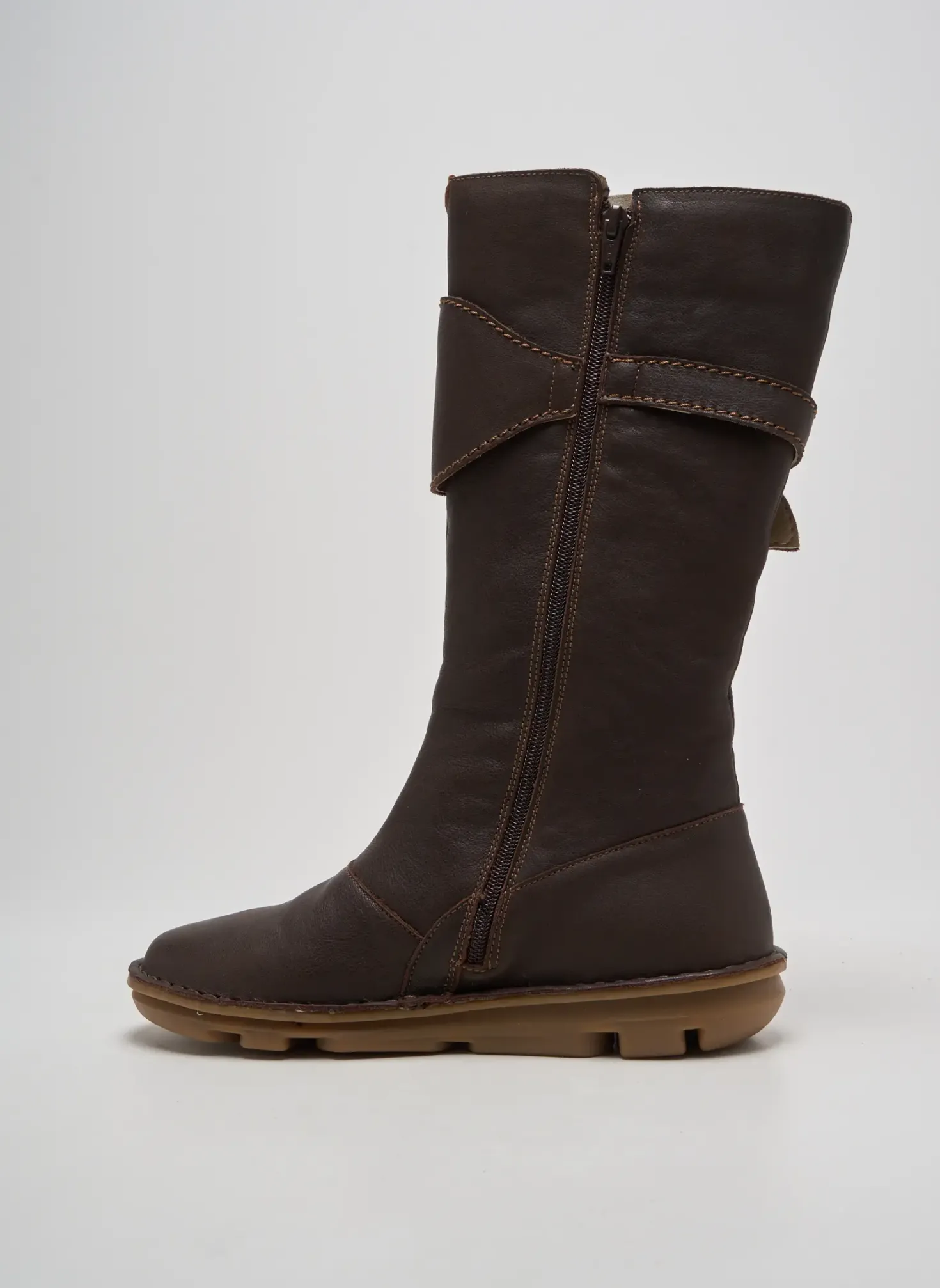 Bottes On Foot Marron Talon Plat Jusqu'à 3cm