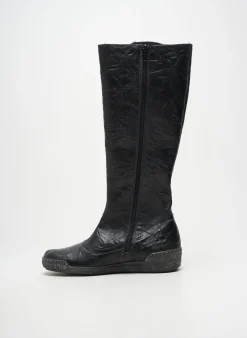 Bottes Paco Valiente Noir Talon Plat Jusqu'à 3cm
