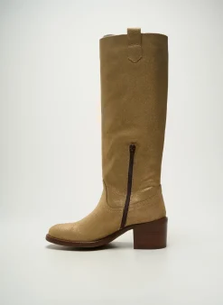 Bottes Patricia Miller Or Talon De 4 À 6cm