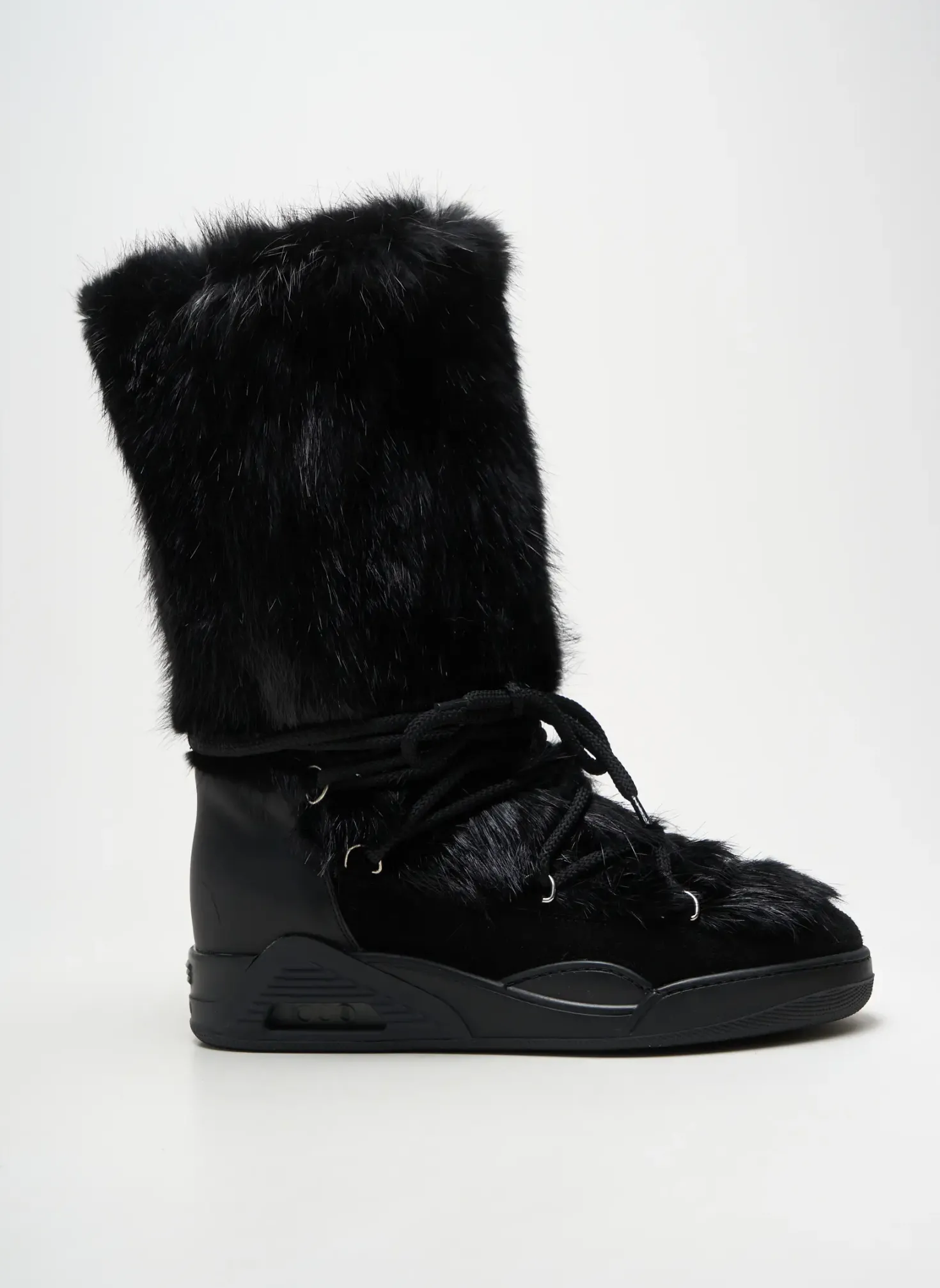 Bottes Serafini Noir Talon Plat Jusqu'à 3cm