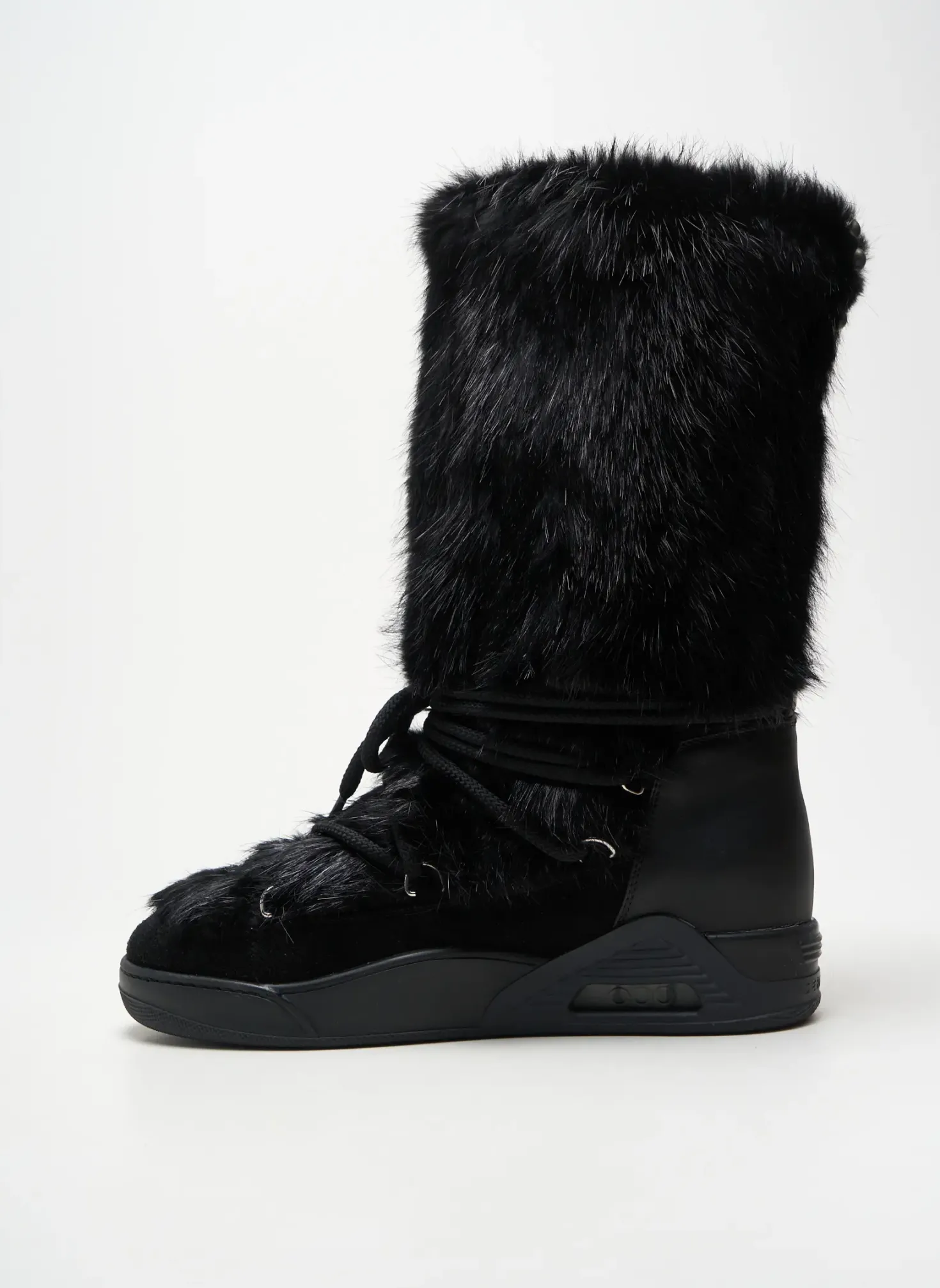 Bottes Serafini Noir Talon Plat Jusqu'à 3cm
