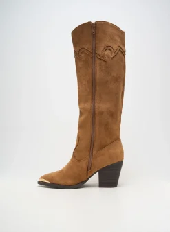 Bottes Vanessa Wu Marron Talon De 7 À 9cm