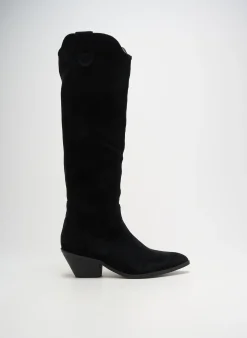 Bottes Vanessa Wu Noir Talon De 4 À 6cm