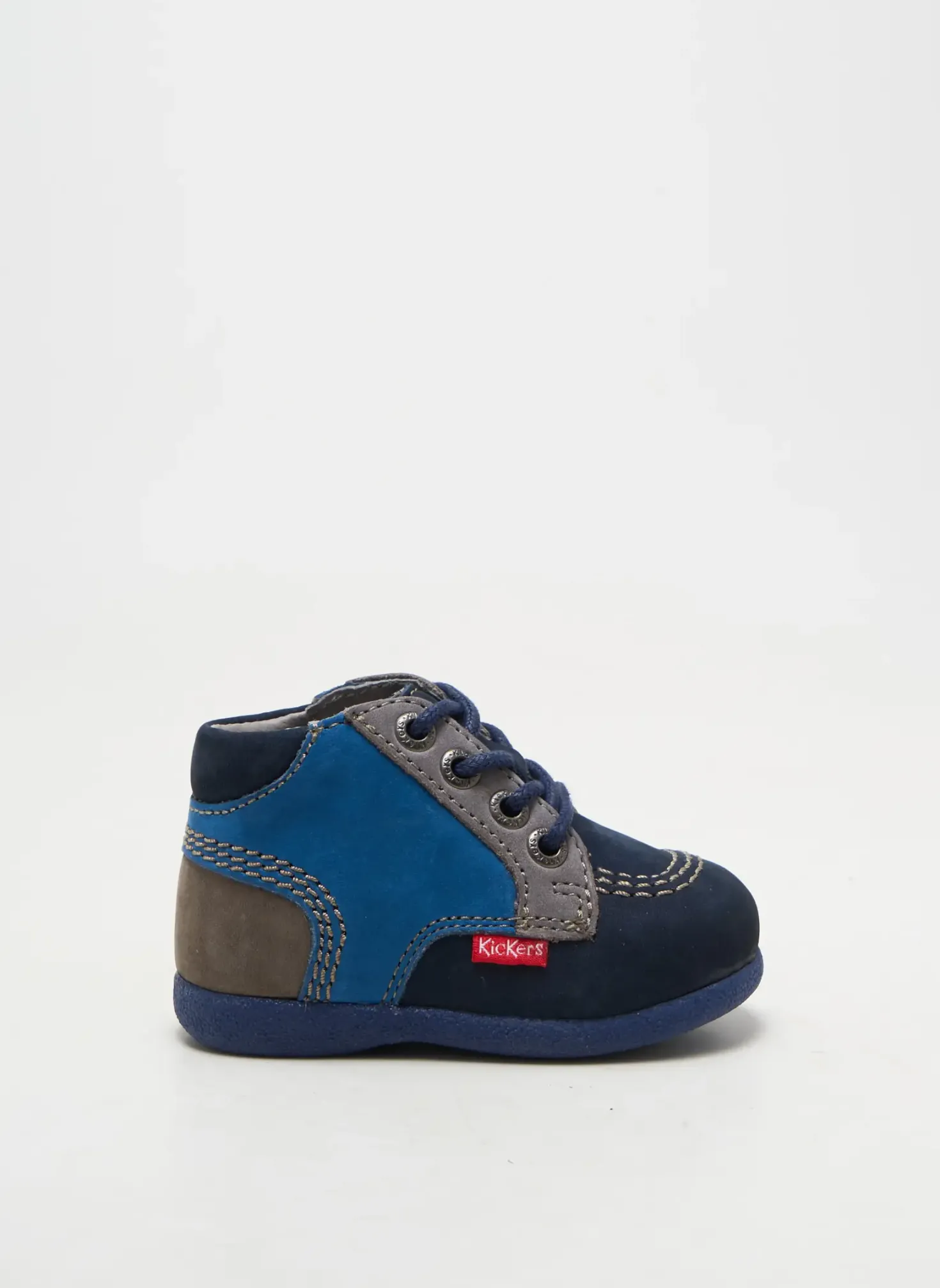 Bottillons Kickers Bleu Bout Rond
