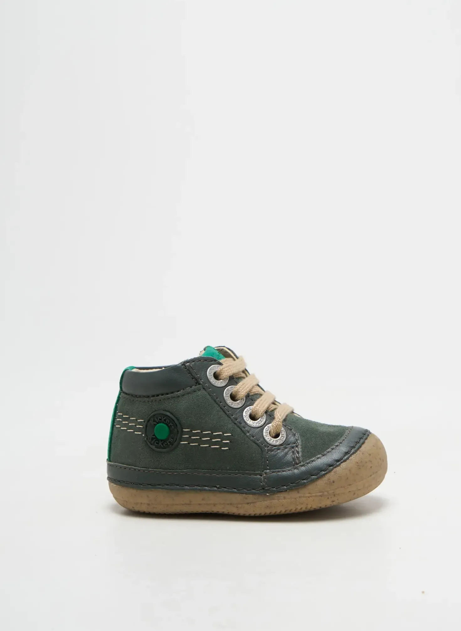 Bottillons Kickers Vert Bout Rond