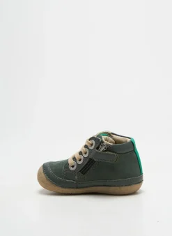 Bottillons Kickers Vert Bout Rond