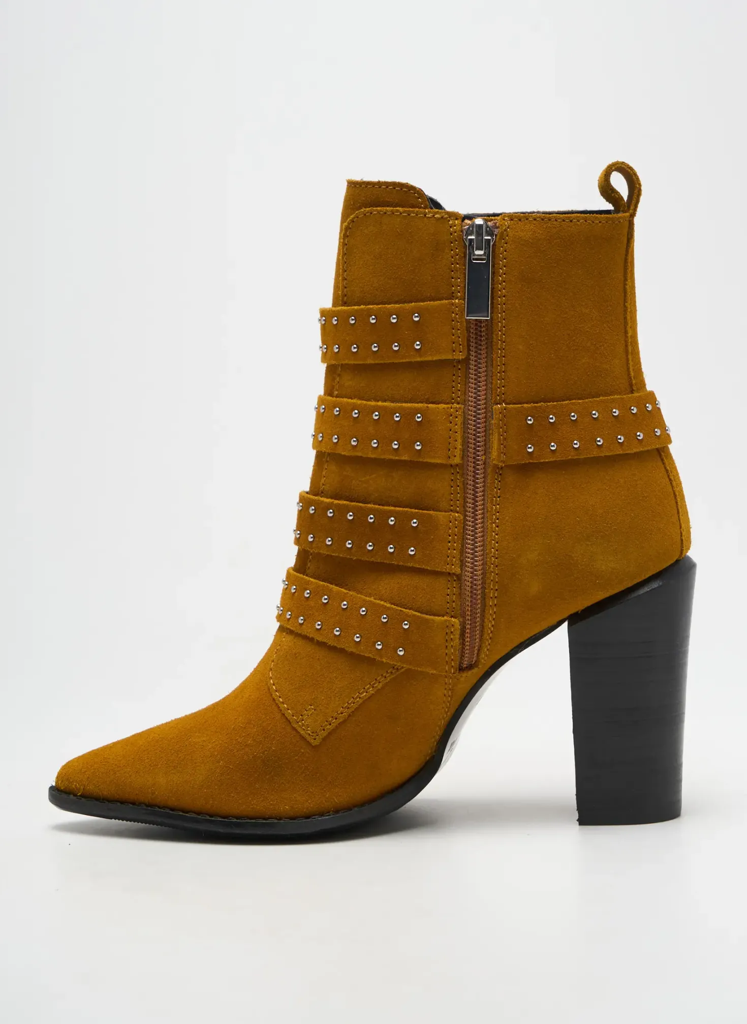 Bottines/boots Bronx Jaune Talon De 7 À 9cm