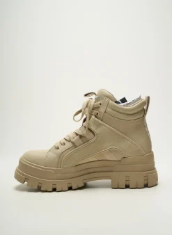 Bottines/boots Buffalo Beige Talon Plat Jusqu'à 3cm