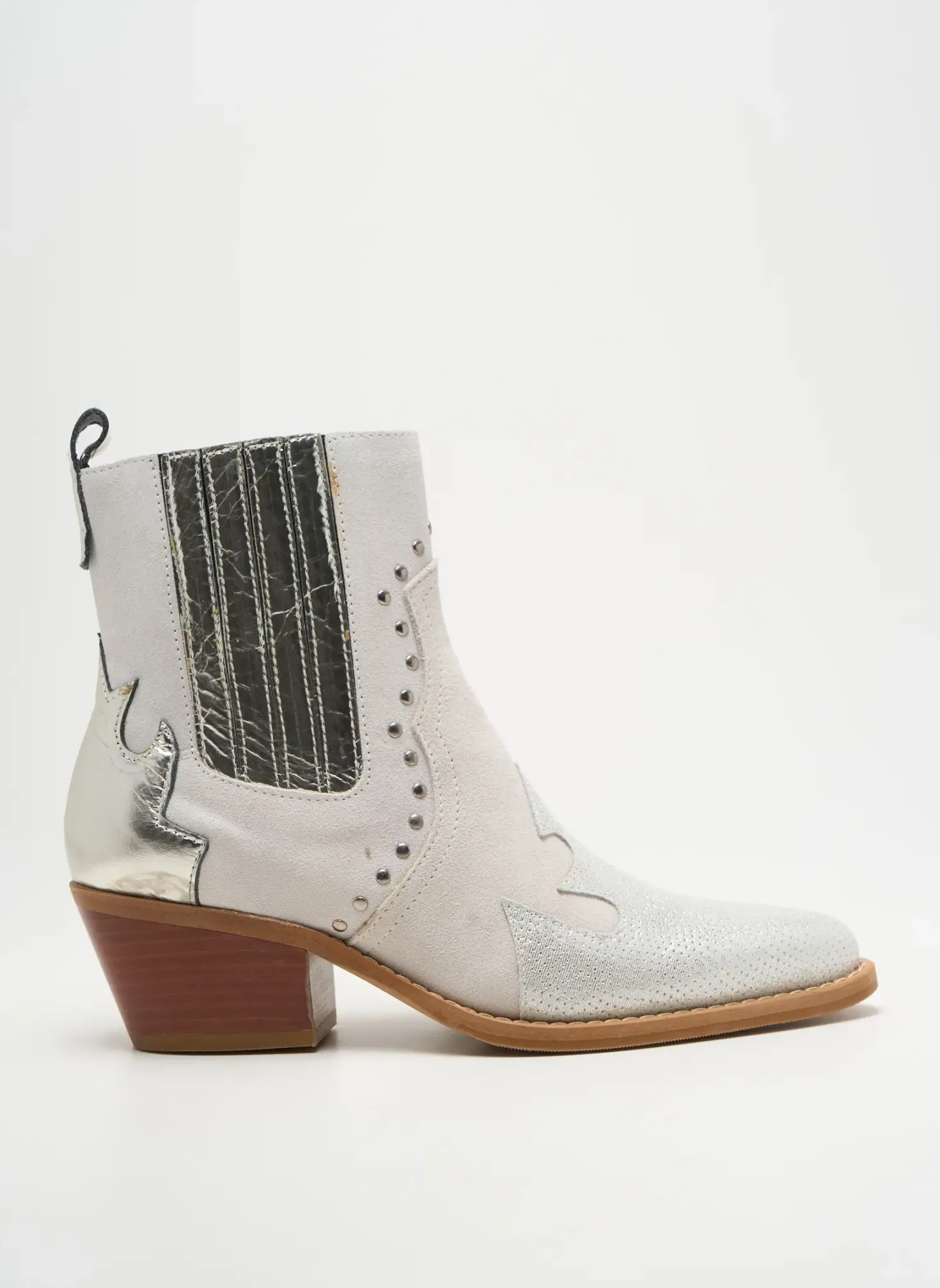 Bottines/boots Casta Argent Talon De 4 À 6cm