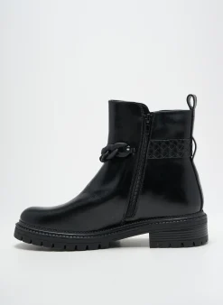 Bottines/boots Dées Shoes Noir Talon Plat Jusqu'à 3cm