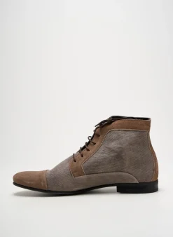 Bottines/boots Hexagone Gris Talon Bas