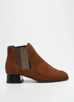 Bottines/boots Hirica Marron Talon Plat Jusqu'à 3cm