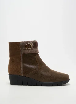 Bottines/boots Infini Marron Talon De 4 À 6cm