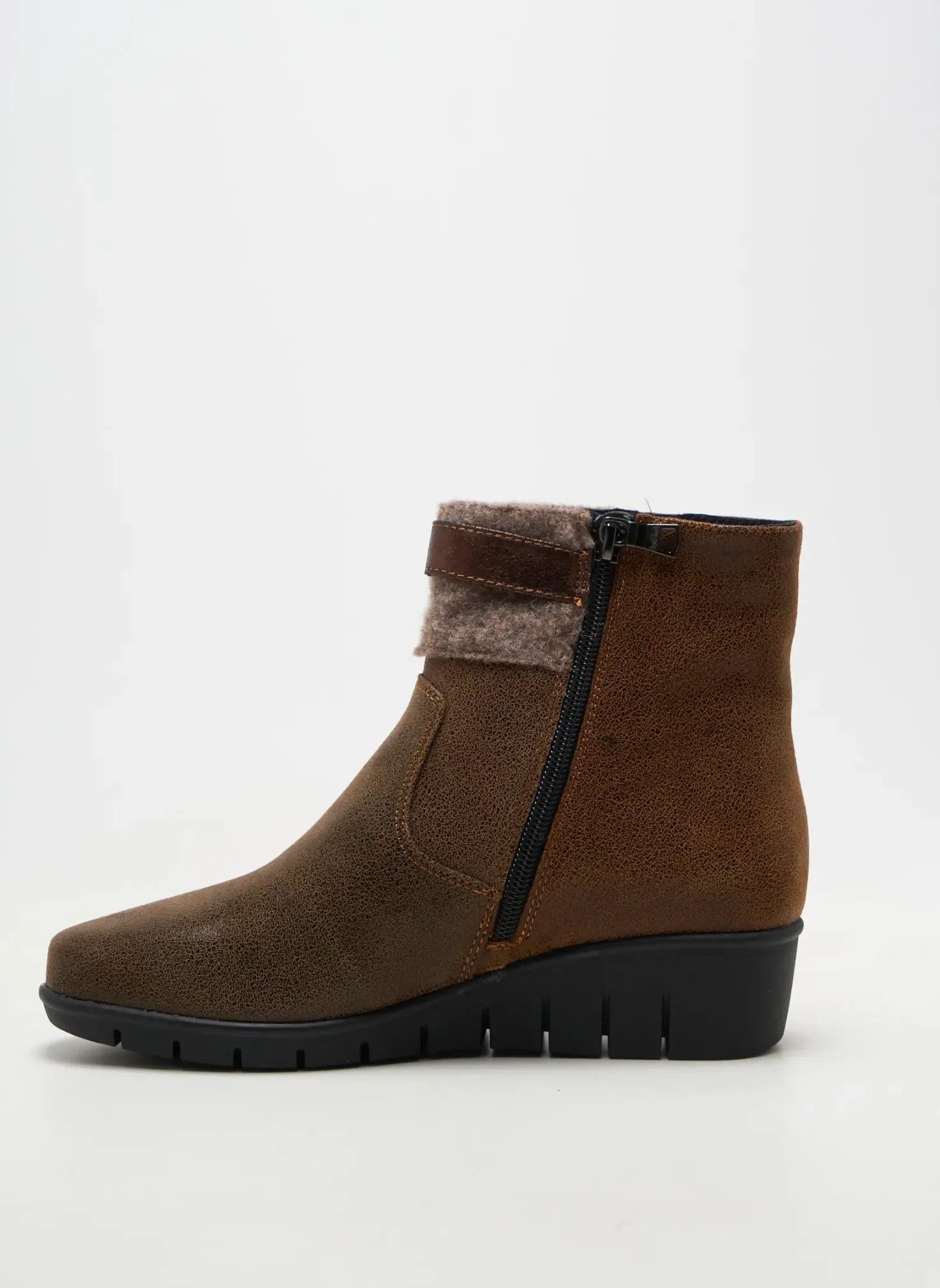 Bottines/boots Infini Marron Talon De 4 À 6cm