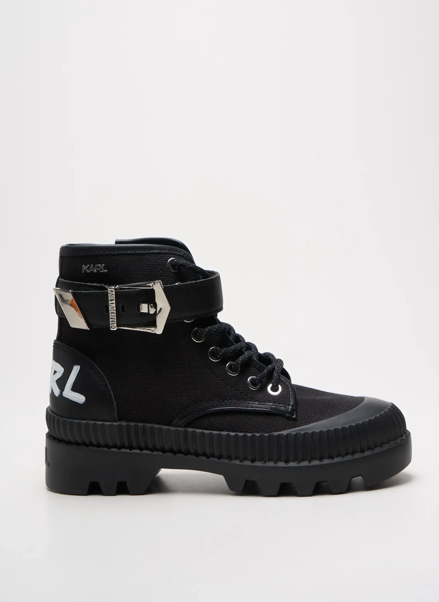 Bottines/boots Karl Lagerfeld Noir Talon Plat Jusqu'à 3cm