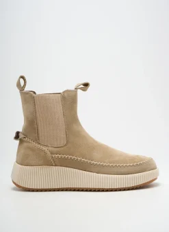 Bottines/boots Kelara Beige Talon De 4 À 6cm