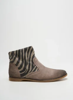Bottines/boots Kickers Beige Chiquet