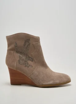 Bottines/boots Mam'zelle Beige Talon De 7 À 9cm