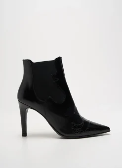Bottines/boots Perlato Noir Talon De 7 À 9cm