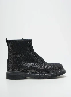 Bottines/boots Poldino Noir Bout Rond