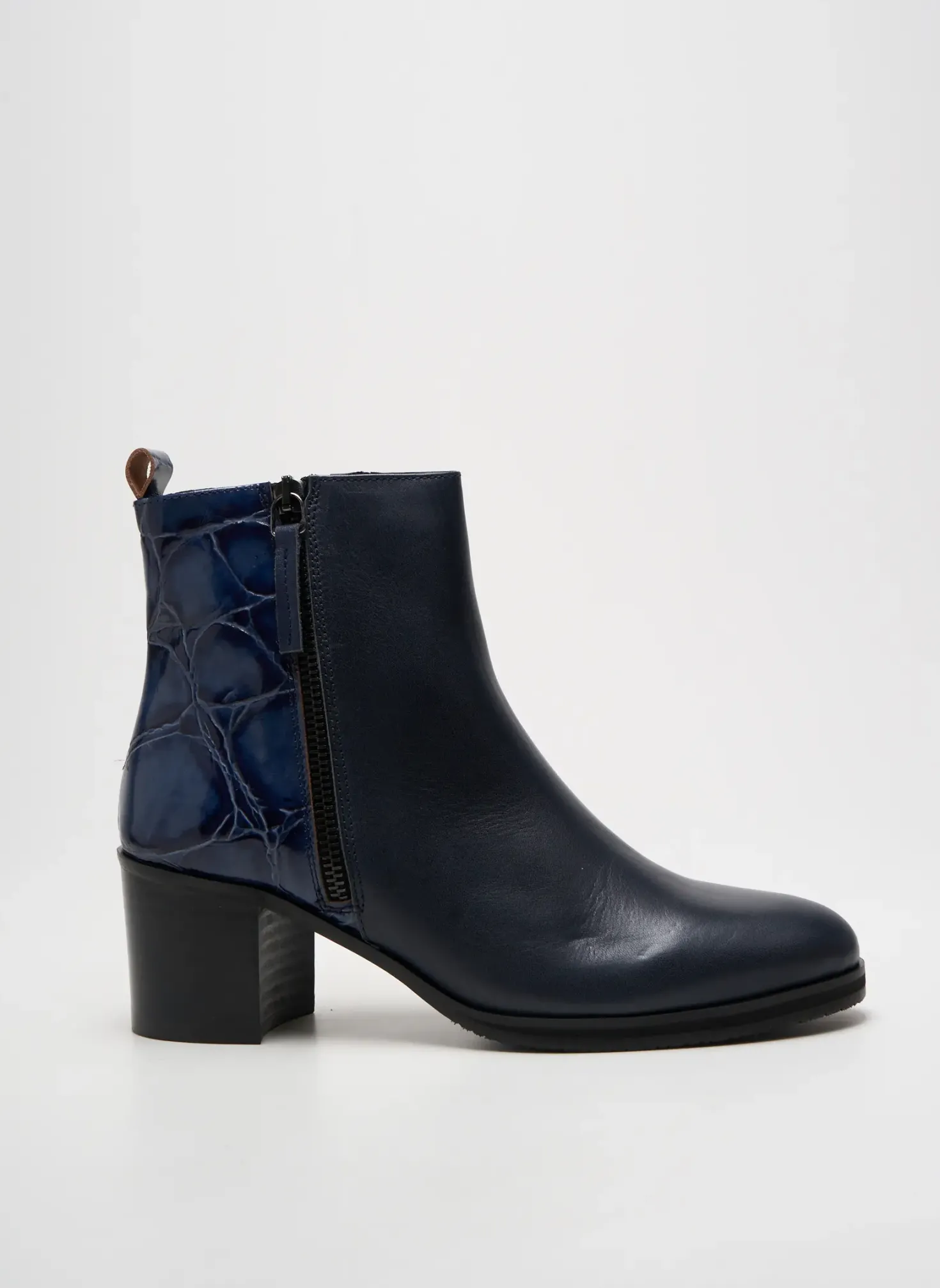 Bottines/boots Qoo Tum Bleu Talon De 4 À 6cm