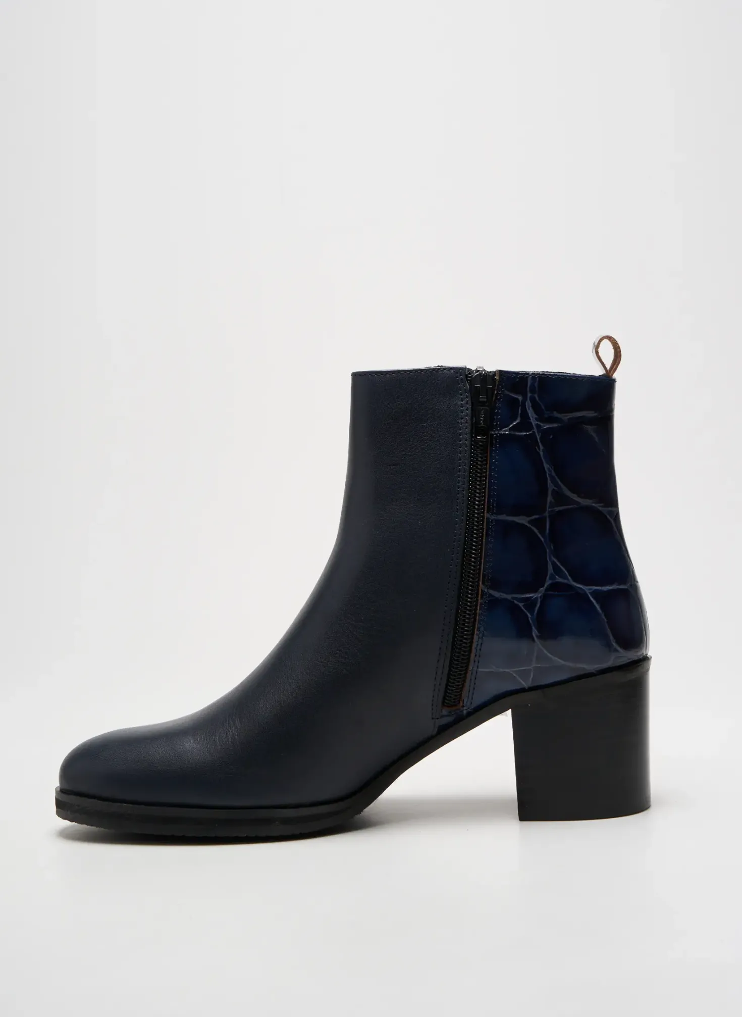 Bottines/boots Qoo Tum Bleu Talon De 4 À 6cm