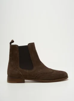 Bottines/boots Sms Marron Talon Plat Jusqu'à 3cm