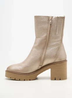 Bottines/boots Softwaves Or Talon De 7 À 9cm