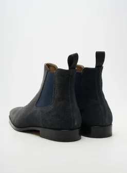 Bottines/boots Yves Saint Clair Bleu Talon Bas