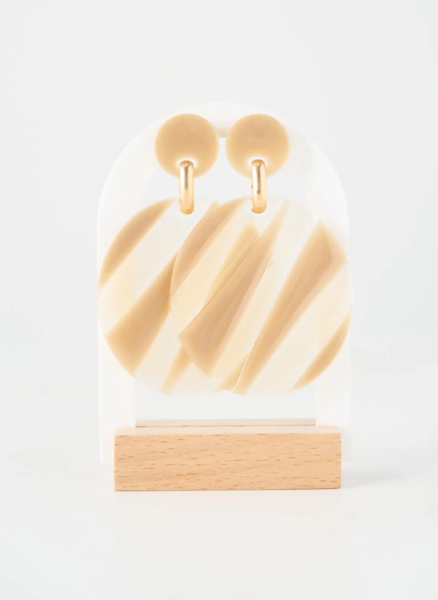 Boucles D’oreilles Blow Beige