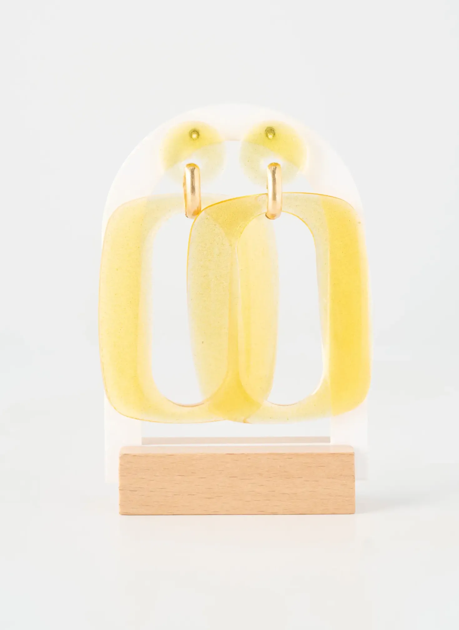 Boucles D’oreilles Blow Jaune