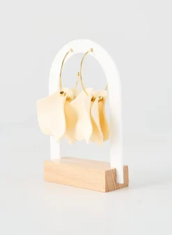 Boucles D’oreilles Zag Beige