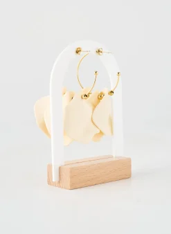Boucles D’oreilles Zag Beige