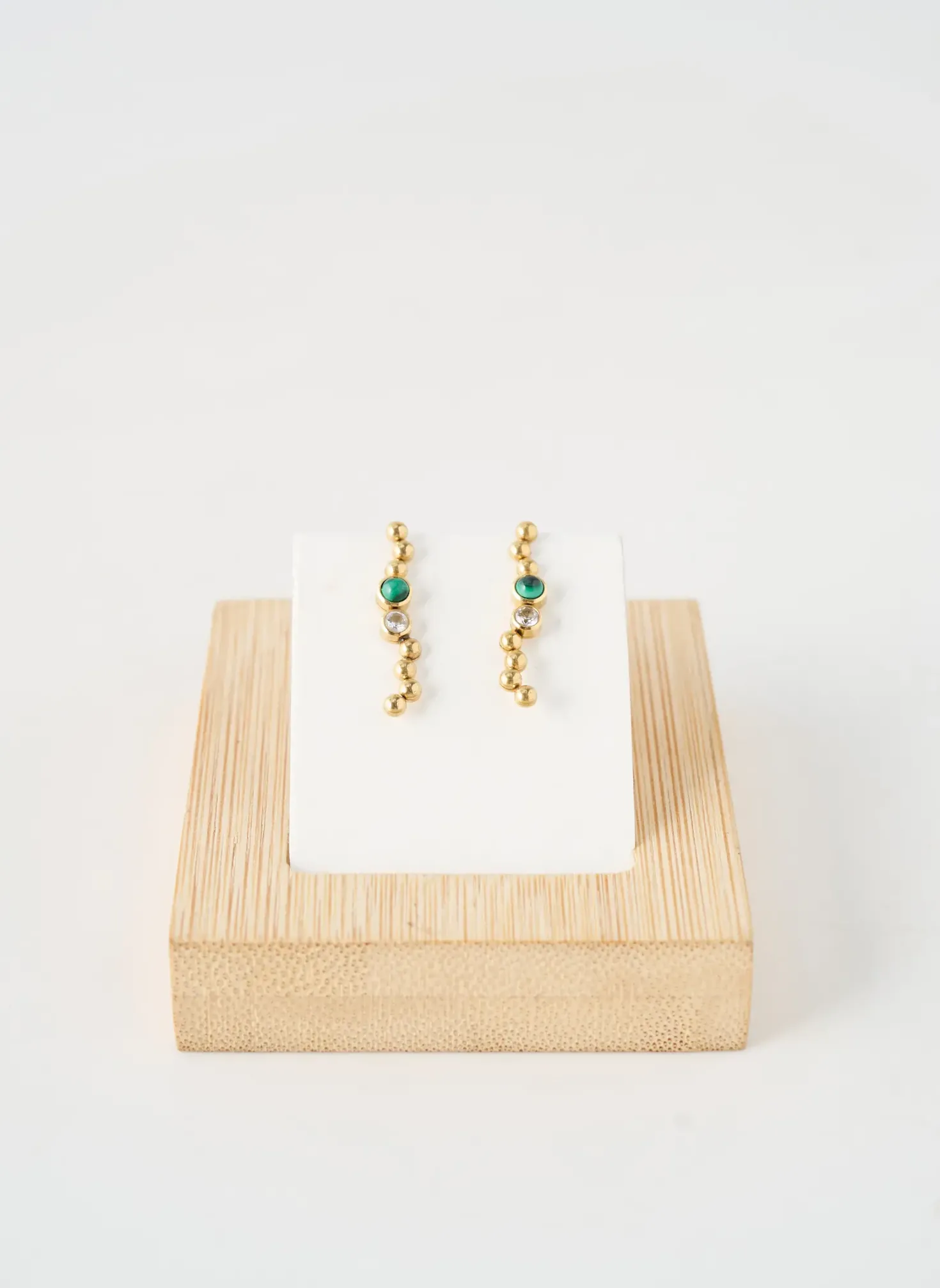 Boucles D’oreilles Zag Vert