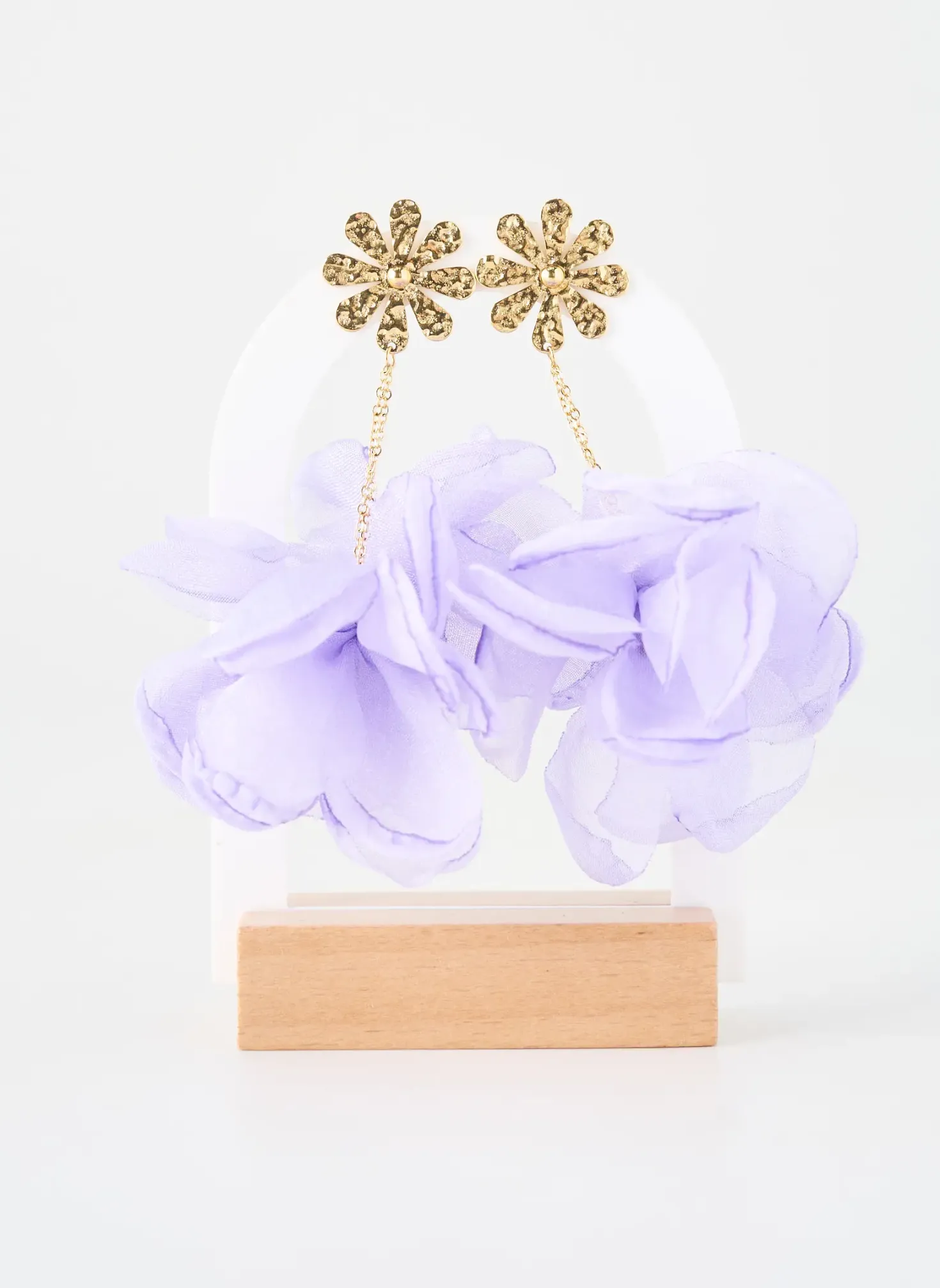 Boucles D’oreilles Zag Violet