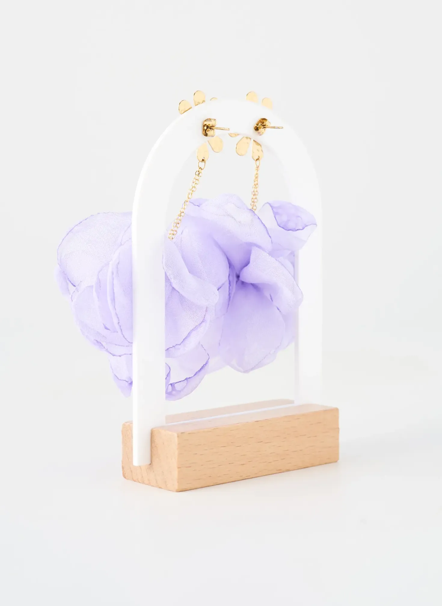 Boucles D’oreilles Zag Violet