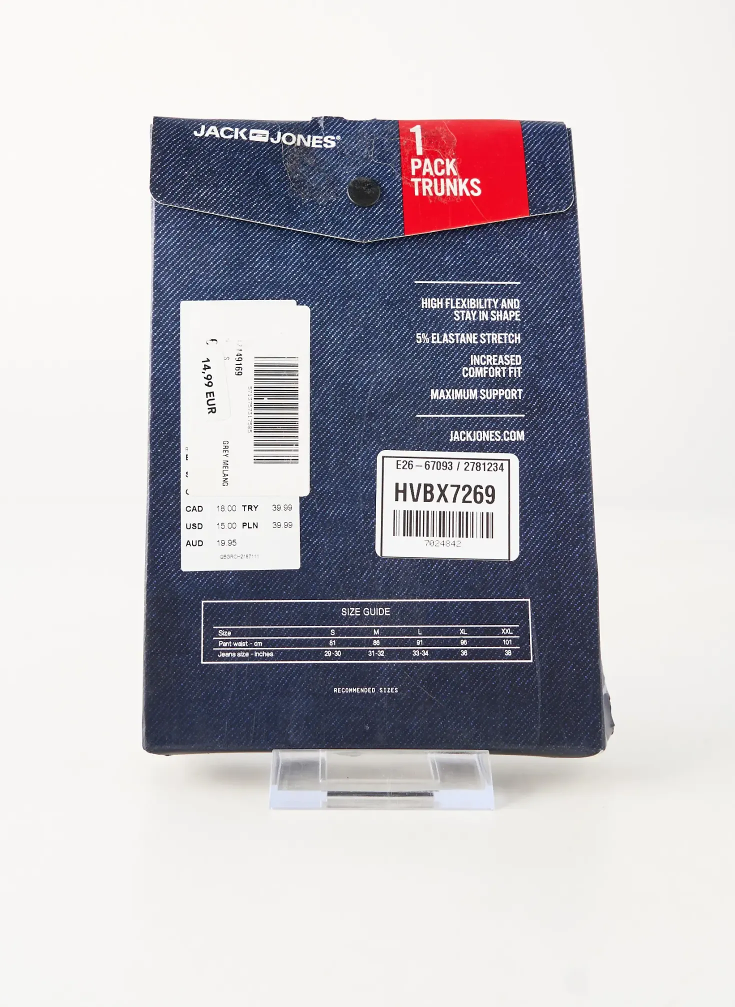 Boxer Jack & Jones Gris