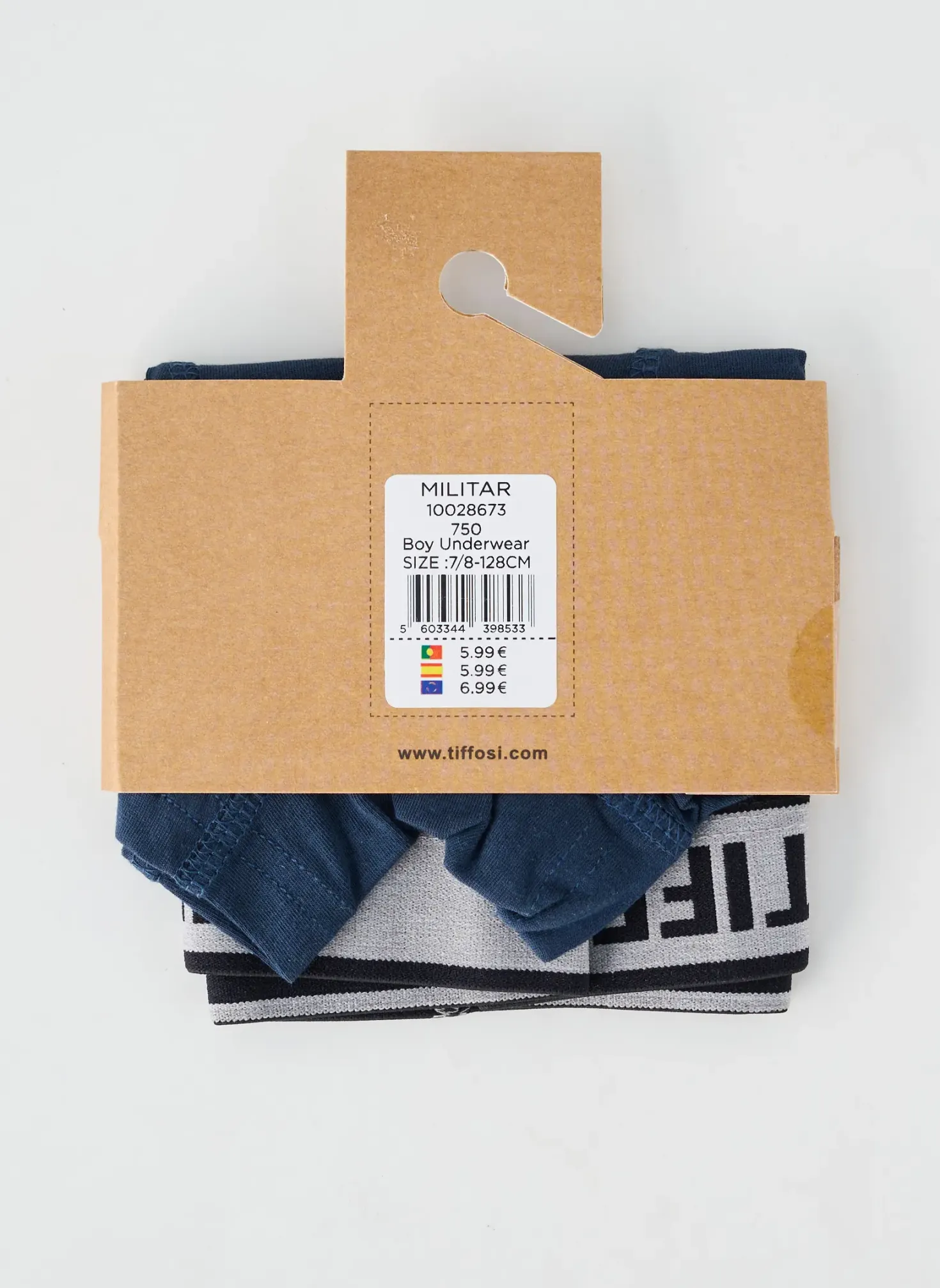 Boxer Tiffosi Bleu