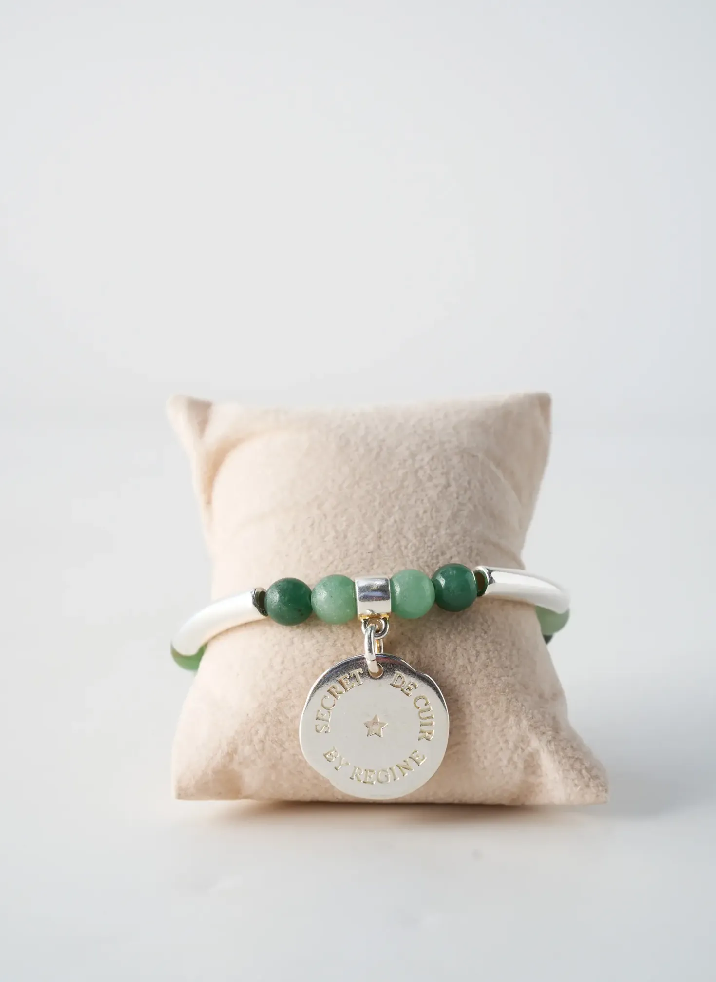 Bracelet Secret De Cuir Vert