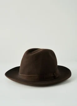 Chapeau Borsalino Marron