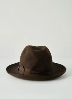 Chapeau Borsalino Marron